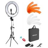 NEEWER 18"/45cm 55W LED Ring Light Kit, Black