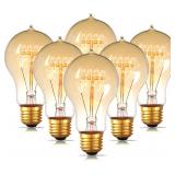 6-Pack Dimmable Vintage Edison Light Bulb