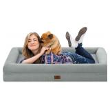 Jumbo Orthopedic Dog Bed with Bolster