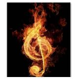 Music Notes Canvas Print Wall Art Painting