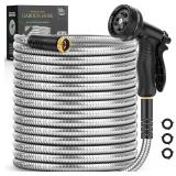 Garden Hose 50 FT, Metal Stainless Steel