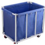 $130 400L Laundry Cart, Wheels, Removable Bag