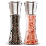 Salt & Pepper Grinder Set - Stainless Steel