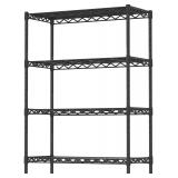 4-Shelf Adjustable Metal Organizer, Black