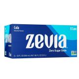 Zevia Zero Sugar Soda, Cola, 12oz Cans (8 Pack)