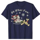 Disney Ladies LG Christmas Sled T-Shirt