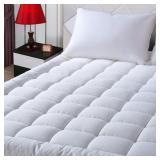 EASELAND Queen Mattress Pad Top 60x80 White