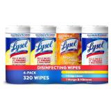 Lysol Wipes Bundle, 80 Count (4pk)