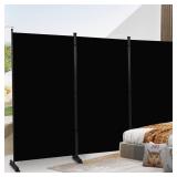 Room Divider 6ft, 3 Panel Partition Screen