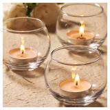 Volens 21PCS Clear Votive Candle Holders