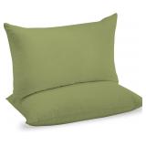 400 TC Cotton Pillowcases Set of 2 - Sage