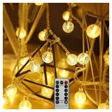 Bubble Globe String Lights, 19.6 FT 40 LEDs