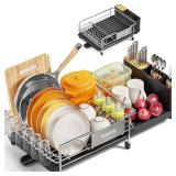 Dish Drying Rack, Expandable Stainless Steel