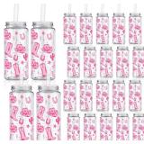 24 Pcs Western Cowgirl Plastic Tumbler 14.2 oz