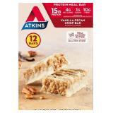 Atkins Vanilla Pecan Crisp Protein Bar, 6 pack