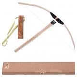 Kids Bow & Wood Quiver Set 3 Safe Arrows