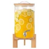 Glass Drink Dispenser, 2 gallons, w/ stand