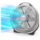 Lasko Wind Machine Floor Fan, 20", White