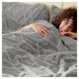 PHF Sherpa Fleece Blanket, Twin, 60"x80"