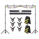 10x7.5Ft Heavy Duty Adjustable Backdrop Stand