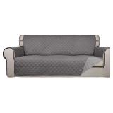 PureFit Reversible Quilted Sofa Cover, Gray