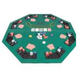 48-Inch Folding Poker Table Top for 8 Players