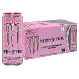 Monster Ultra Strawberry, 16 oz, 15 Pack