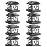 SIEDiNLAR Solar Post Cap Lights 8 Pack