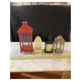 Assorted candle lanterns