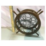 Shipwheel Wine Rack, Some Wear/Tear