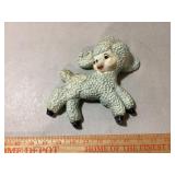 Chalkware Blue Lamb