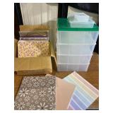 Scrapbook Paper & Storage Totes