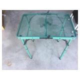 Folding Metal Camping Table, 22"T x 24"W x 16"D