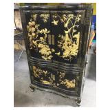 2 Piece Oriental Cabinet, Staines/Scratched