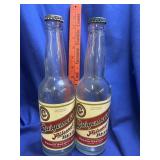 2 Burgemeister Clear Beer Bottles, Warsaw Brewing