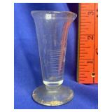 Vintage Glass Etched Scientific Beaker