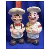 1950ï¿½s Chubby French Chef 5 1/2ï¿½ tall Salt and