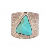 Madeline Andree Turquoise Sterling Ring Sz. 9