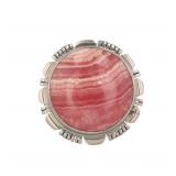 Richard Curley Navajo Rhodochrosite Sterling Ring