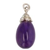 Amethyst Sterling Silver Pendant