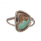 Navajo Turquoise Sterling Ring Sz 4.75