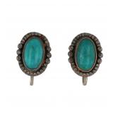 Navajo Turquoise Sterling Earrings