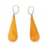 Butterscotch Amber Sterling Dangle Earrings