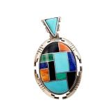 Carlisle Jewelry Co. Sterling Inlay Pendant