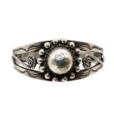 Fred Harvey Era Sterling Stamped Cuff Bracelet