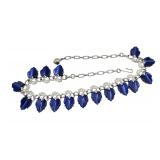 Royal Blue Thermoset/Lucite Necklace