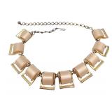 Cream Thermoset/Lucite Choker Necklace