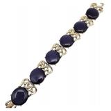 Coro Moonglow Purple Thermoset Bracelet