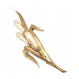 Crown Trifari Pearl Wheat Brooch