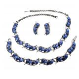 Blue Dark Blue Thermoset Necklace Bracelet